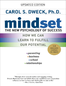 Mindset: The New Psychology of Success by Carol S. Dweck