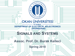 Signals and Systems Week 4