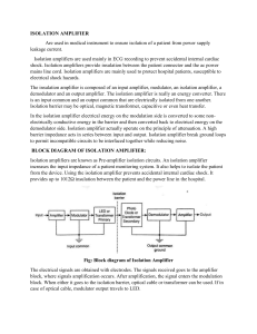 ISOLATION AMPLIFIER