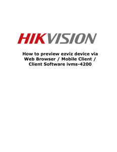 Hikvision Ezviz manual