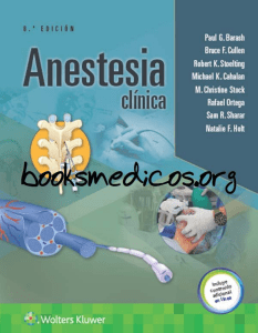 Anestesia Clínica: Libro de Texto para Estudiantes de Medicina