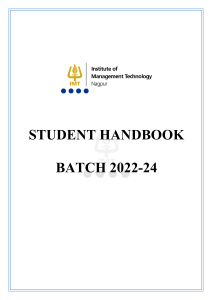 Student Handbook for Batch 2022-24 final
