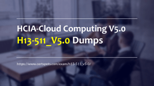 H13-511 V5.0 HCIA-Cloud Computing V5.0 Exam Materials