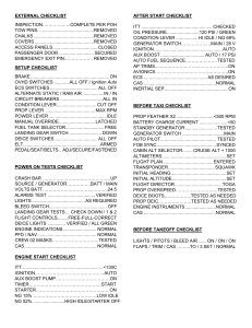 TBM SETP BASIC CHECKLIST