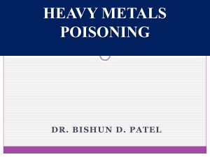 9. Heavy metal poisoning