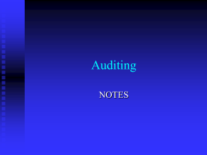 Auditing presentation 13 March 2023
