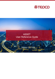 ASSET User Reference Guide - Version 2023 Q2