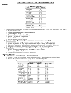 Gameplay Cheat Sheet