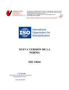 Norma ISO 14644 partes 1 y 2 revisadas