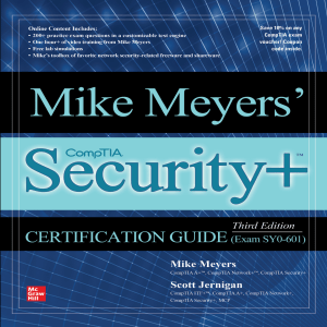 Mike Meyers, Scott Jernigan - Mike Meyers' CompTIA Security+ Certification Guide, Third Edition (Exam SY0-601)-McGraw Hill (2021)