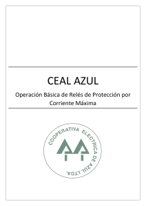 CEAL - Operación Básica de Relés de Protección por Corriente Máxima