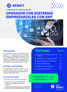 Operador de Sistemas Empresariales con SAP
