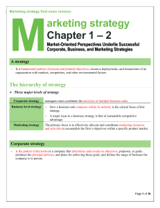 marketing strategy chapter 1.2