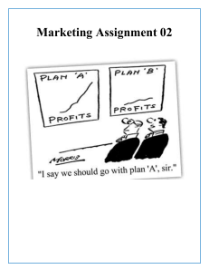 Marketing (MBA 7003) Assignment 2 -N01