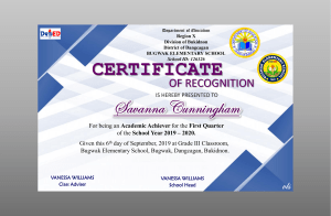 CERTIFICATES RECOGNITION