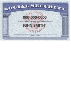 free social security card template photoshop