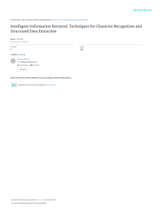 Intelligent Information Retrieval Techniques