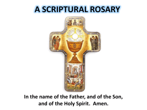 Sorrowful Mystery Scriptural Rosary