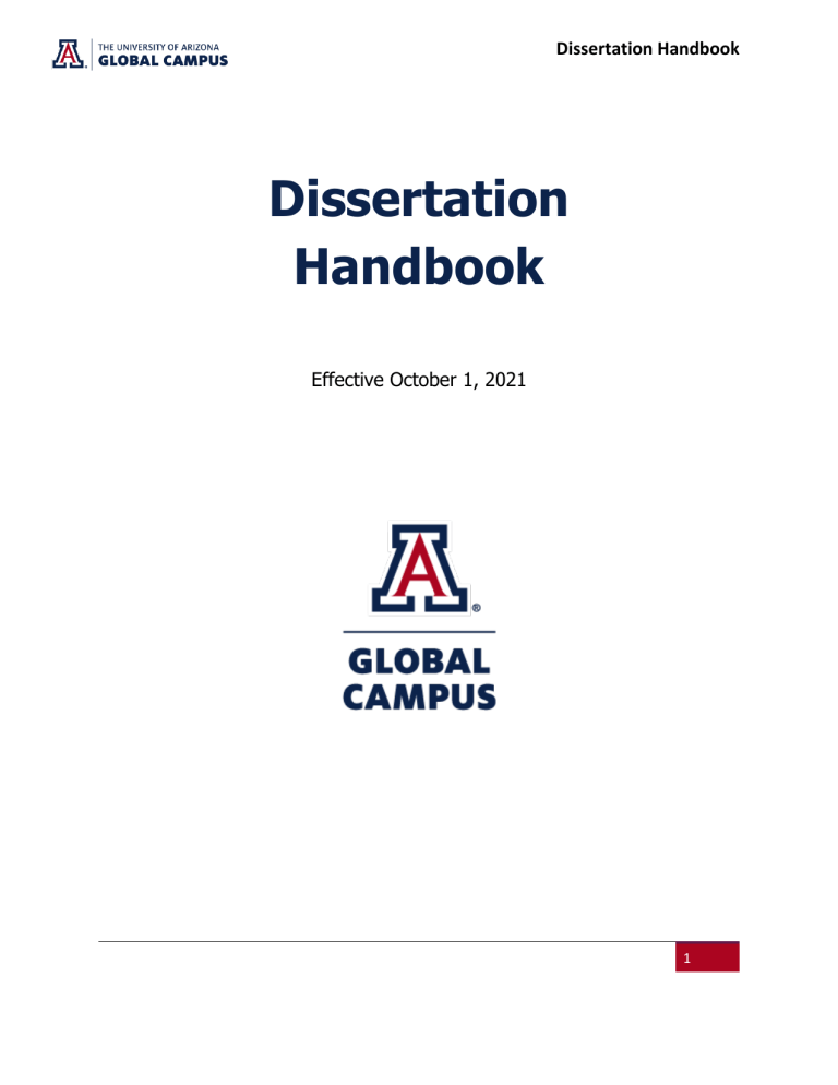 dissertation handbook pdf