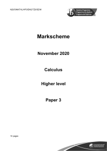 2020 11 Mathematics paper 3 Calculus  HL MS copy