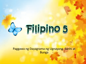 Filipino 5 COT PPT.Paggawa ng Dayagrama ng Ugnayang  Sanhi at Bunga