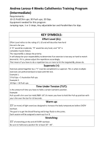 ENG Larosa 4 Weeks Calisthenics Training Program Intermediate