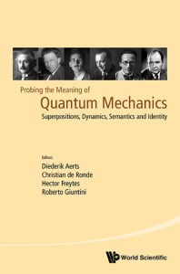Probing the Meaning of Quantum Mechanics  Superpositions, Dynamics, Semantics and Identity  Quantum Mechanics and Quantum Information  Physical, Philosophical and Logical Approaches (Cagliari, Italy 23–25 July