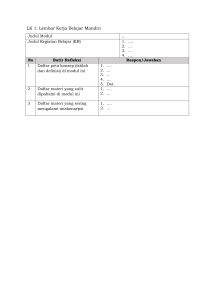 Lembar Kerja Refleksi Diri