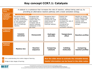 BEST CCR 7 1 Slides Key concept - Catalysis
