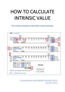 Intrinsic Value - How To Calculate