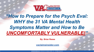 How to Prepare for Your Independent Psych Eval and the 31 VA Mental Health Symptoms Explained