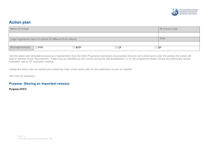 action plan template for evaluation