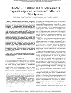 2023-IEEE-T-IV-The AD4CHE Dataset and its Application in Typical Congestion Scenarios of Traffic Jam Pilot Systems