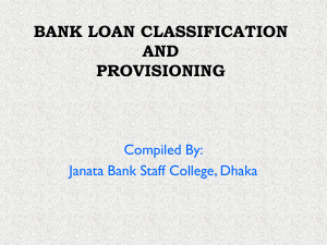 Bank Loan Classification and Provisioning