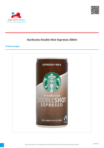 Starbucks Double Shot Espresso 200ml
