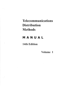 Telecommunications Distribution Methods Manual, 14th Ed.