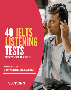 40 IELTS Listening Tests - Section 3