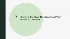 Choosing the Right Road Marking Paint
