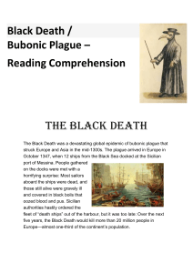 Black Death- Reading Comprehension- Grade 6