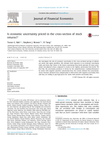 Journal of Financial Economics - 2017 - BALI - Is economic uncertainty priced in the cross-section of stock