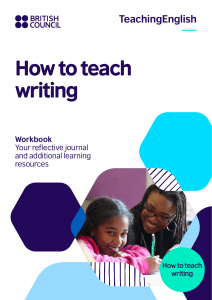 Workbook for How to teach writing