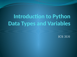 2. Data Types and Variables-1