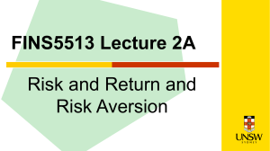 FINS5513 Lecture 2A 2022T2