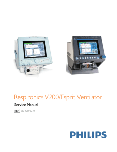 Philips Respironics V200-Esprit - Service manual