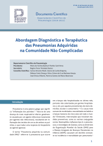 Abordagem diagnóstica e Terapêutica das Pneumonias Adquiridas na Comunidade Nao Complicadas