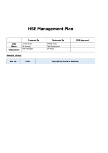 HSE managment 