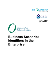Business Scenario: Identifiers in the Enterprise