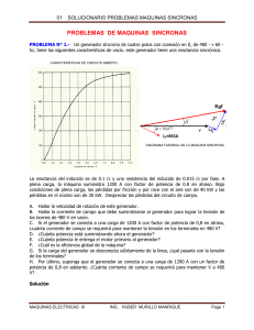 ME III  P01  PROBLEMAS DE MAQUINAS  SINCRONAS  OPERACION DINAMIICA