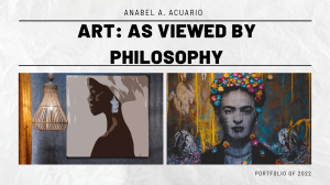 Art as viewed by philosophy (2)