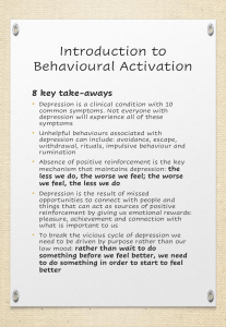 Introduction to Behavioural Activation